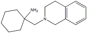 1-(1,2,3,4-tetrahydroisoquinolin-2-ylmethyl)cyclohexan-1-amine Struktur