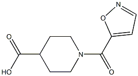 1-(1,2-oxazol-5-ylcarbonyl)piperidine-4-carboxylic acid Struktur