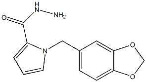 1-(1,3-benzodioxol-5-ylmethyl)-1H-pyrrole-2-carbohydrazide Struktur