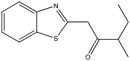 1-(1,3-benzothiazol-2-yl)-3-methylpentan-2-one Struktur