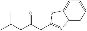 1-(1,3-benzothiazol-2-yl)-4-methylpentan-2-one Struktur