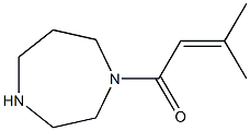 1-(1,4-diazepan-1-yl)-3-methylbut-2-en-1-one Struktur