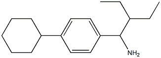 1-(1-amino-2-ethylbutyl)-4-cyclohexylbenzene Struktur