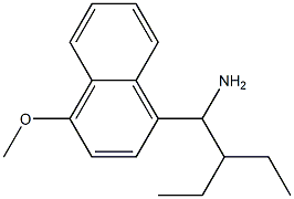 1-(1-amino-2-ethylbutyl)-4-methoxynaphthalene Struktur