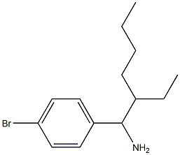 1-(1-amino-2-ethylhexyl)-4-bromobenzene Struktur