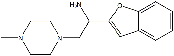 1-(1-benzofuran-2-yl)-2-(4-methylpiperazin-1-yl)ethan-1-amine Struktur