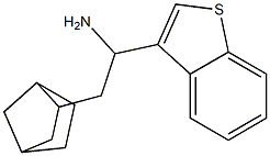 1-(1-benzothiophen-3-yl)-2-{bicyclo[2.2.1]heptan-2-yl}ethan-1-amine Struktur