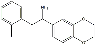 1-(2,3-dihydro-1,4-benzodioxin-6-yl)-2-(2-methylphenyl)ethan-1-amine Struktur