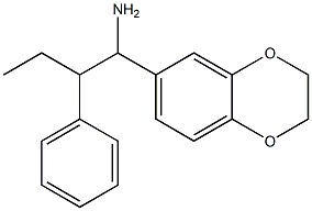 1-(2,3-dihydro-1,4-benzodioxin-6-yl)-2-phenylbutan-1-amine Struktur