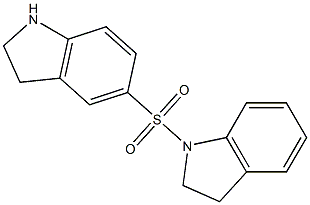 1-(2,3-dihydro-1H-indole-5-sulfonyl)-2,3-dihydro-1H-indole Struktur