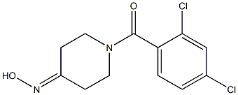 1-(2,4-dichlorobenzoyl)piperidin-4-one oxime Struktur