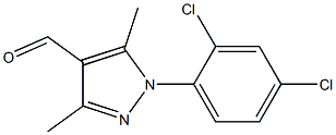 1-(2,4-dichlorophenyl)-3,5-dimethyl-1H-pyrazole-4-carbaldehyde Struktur