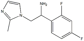 1-(2,4-difluorophenyl)-2-(2-methyl-1H-imidazol-1-yl)ethanamine Struktur