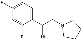 1-(2,4-difluorophenyl)-2-pyrrolidin-1-ylethanamine Struktur