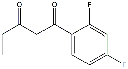 1-(2,4-difluorophenyl)pentane-1,3-dione Struktur