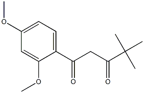 1-(2,4-dimethoxyphenyl)-4,4-dimethylpentane-1,3-dione Struktur