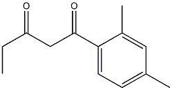 1-(2,4-dimethylphenyl)pentane-1,3-dione Struktur