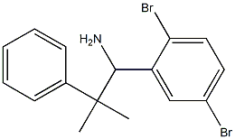 1-(2,5-dibromophenyl)-2-methyl-2-phenylpropan-1-amine Struktur