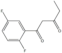 1-(2,5-difluorophenyl)pentane-1,3-dione Struktur