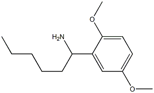 1-(2,5-dimethoxyphenyl)hexan-1-amine Struktur