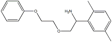 1-(2,5-dimethylphenyl)-2-(2-phenoxyethoxy)ethan-1-amine Struktur