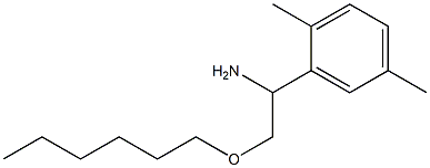 1-(2,5-dimethylphenyl)-2-(hexyloxy)ethan-1-amine Struktur