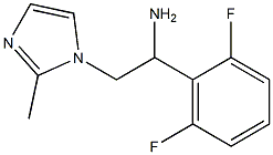 1-(2,6-difluorophenyl)-2-(2-methyl-1H-imidazol-1-yl)ethanamine Struktur