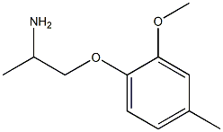 1-(2-aminopropoxy)-2-methoxy-4-methylbenzene Struktur