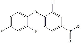 1-(2-bromo-4-fluorophenoxy)-2-fluoro-4-nitrobenzene Struktur