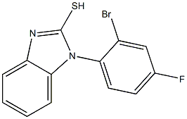 1-(2-bromo-4-fluorophenyl)-1H-1,3-benzodiazole-2-thiol Struktur