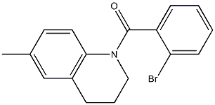 1-(2-bromobenzoyl)-6-methyl-1,2,3,4-tetrahydroquinoline Struktur