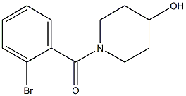 1-(2-bromobenzoyl)piperidin-4-ol Struktur