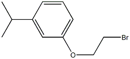 1-(2-bromoethoxy)-3-isopropylbenzene Struktur