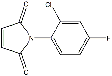 1-(2-chloro-4-fluorophenyl)-2,5-dihydro-1H-pyrrole-2,5-dione Struktur