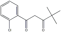 1-(2-chlorophenyl)-4,4-dimethylpentane-1,3-dione Struktur