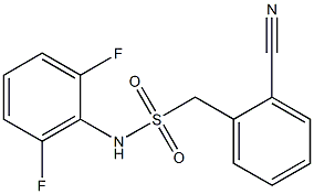 1-(2-cyanophenyl)-N-(2,6-difluorophenyl)methanesulfonamide Struktur