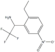 1-(2-ethyl-5-nitrophenyl)-2,2,2-trifluoroethan-1-amine Struktur