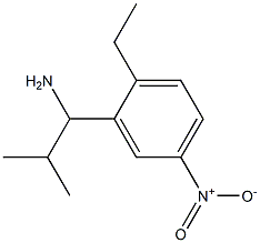 1-(2-ethyl-5-nitrophenyl)-2-methylpropan-1-amine Struktur