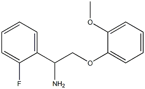 1-(2-fluorophenyl)-2-(2-methoxyphenoxy)ethanamine Struktur