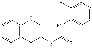 1-(2-fluorophenyl)-3-1,2,3,4-tetrahydroquinolin-3-ylurea Struktur