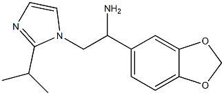 1-(2H-1,3-benzodioxol-5-yl)-2-[2-(propan-2-yl)-1H-imidazol-1-yl]ethan-1-amine Struktur