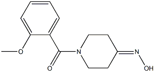 1-(2-methoxybenzoyl)piperidin-4-one oxime Struktur