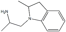 1-(2-methyl-2,3-dihydro-1H-indol-1-yl)propan-2-amine Struktur