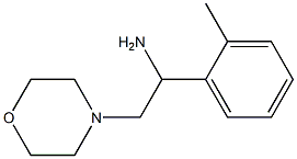 1-(2-methylphenyl)-2-morpholin-4-ylethanamine Struktur