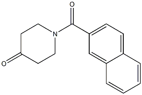 1-(2-naphthoyl)piperidin-4-one Struktur