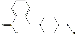 1-(2-nitrobenzyl)piperidin-4-one oxime Struktur