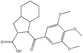 1-(3,4,5-Trimethoxy-benzoyl)-octahydro-indole-2-carboxylic acid Struktur