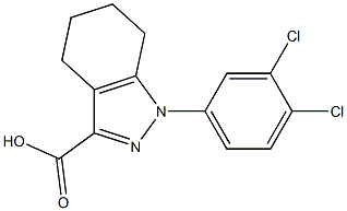 1-(3,4-dichlorophenyl)-4,5,6,7-tetrahydro-1H-indazole-3-carboxylic acid Struktur