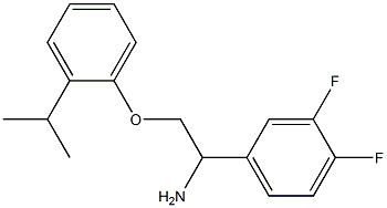 1-(3,4-difluorophenyl)-2-(2-isopropylphenoxy)ethanamine Struktur