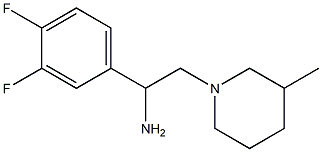 1-(3,4-difluorophenyl)-2-(3-methylpiperidin-1-yl)ethanamine Struktur